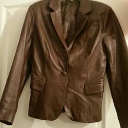 Nice Leather Jacket Brown color