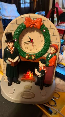 Christmas Carol music antique display