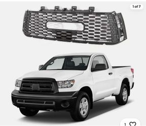 Sport Front Grille Fits for Tundra 2010-2013 W/O Light Matte Black W/Letters