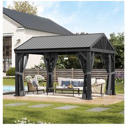 New in boxes!!10x12 metal top gazebo with netting