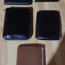 Lot of 5 Genuine Leather Wallets