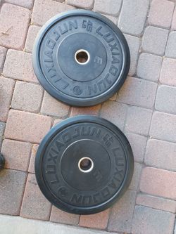 Lu Xiao Jun 2x45lb Black Bumper Plates