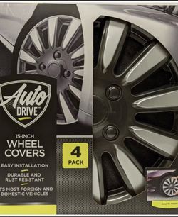 Auto Drive 15-Inch Wheel Covers 4-Pack