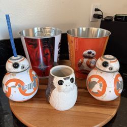 Star Wars Popcorn Bucket, Mug, And Cups