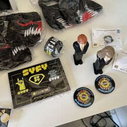 Comic Con 2018 Collectibles (pins, Venom Masks, Harry Potter Pez, Killing Eve, Syfy)
