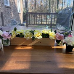 Lot Of 5 Artificial Flowers Assortment 