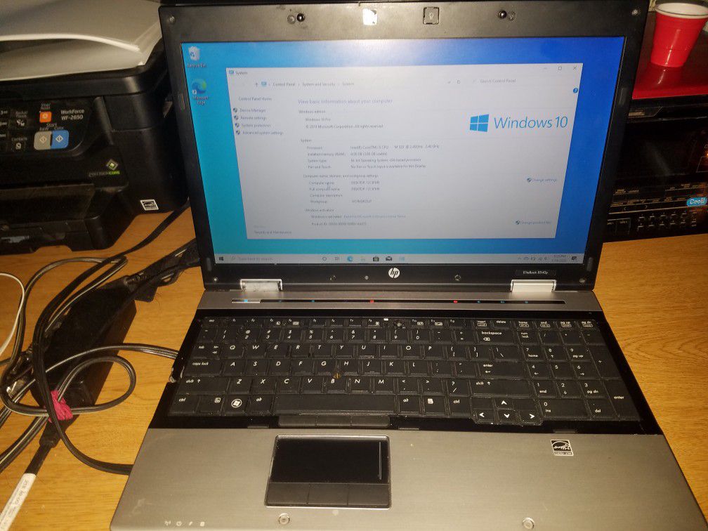 HP EliteBook 8540p laptop