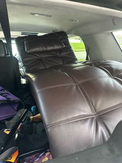 Leather lazy chair