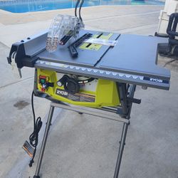 RYOBI
15 Amp 10 in. Compact Portable Corded Jobsite Table Saw with Folding Stand 