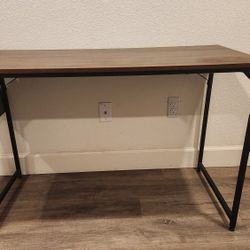 Computer Table 47 x 24 inch in Rustic Brown Like New