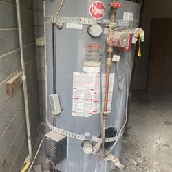 Rheem Water Heater 97 Gallon Older But Works Great