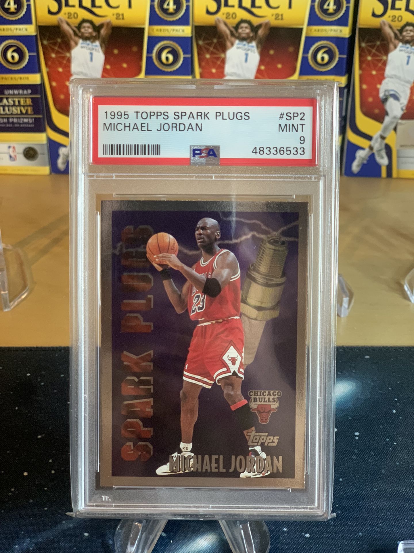 Michael Jordan 1995 Spark Plugs Psa 9! (READ DESCRIPTION) for