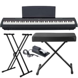 Yamaha P-125 Digital Piano Bundle – Gently Used – $450 (Manhattan, 10282)