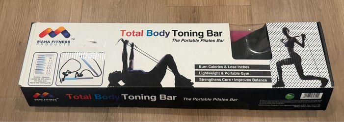 MAHA Fitness Total Body Toning Bar- New/Open Box - Complete