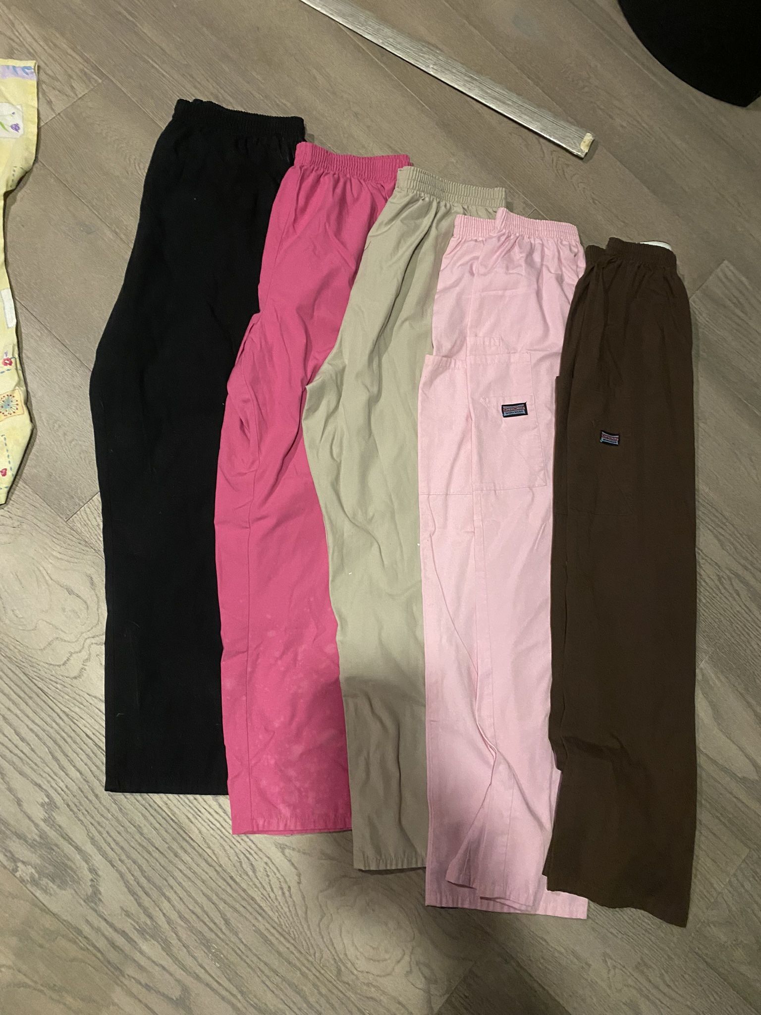 6 Scrub Bottoms (one Not Shown) 2 Tops All Large 