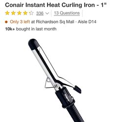 Conair Instant Heat Curling Iron - 1"