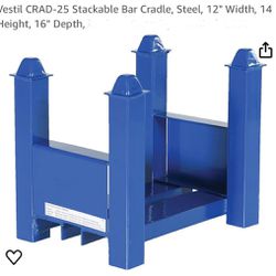 Vestil CRAD-25 Stackable Bar Cradle, Steel, New