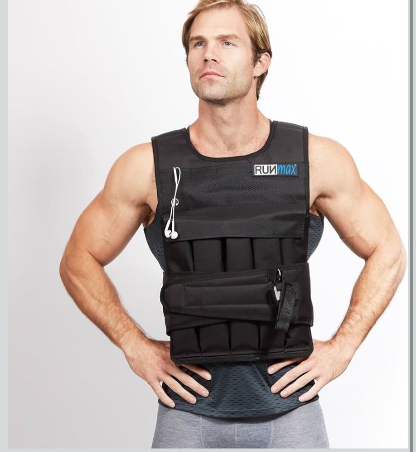 40‑lb Adjustable Weighted Vest — Great for Strength & Cardio