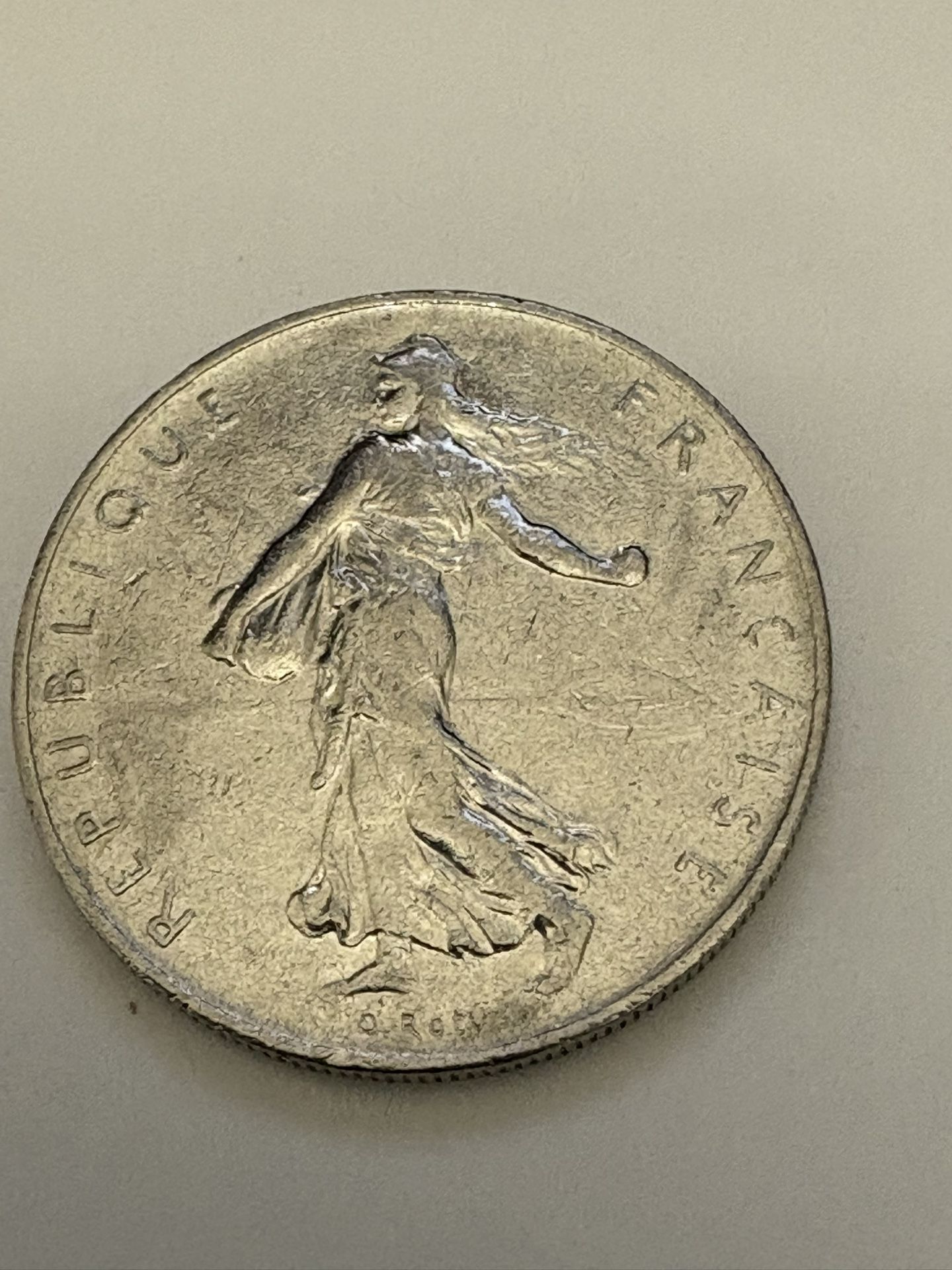 1970 France 1 Franc Coin