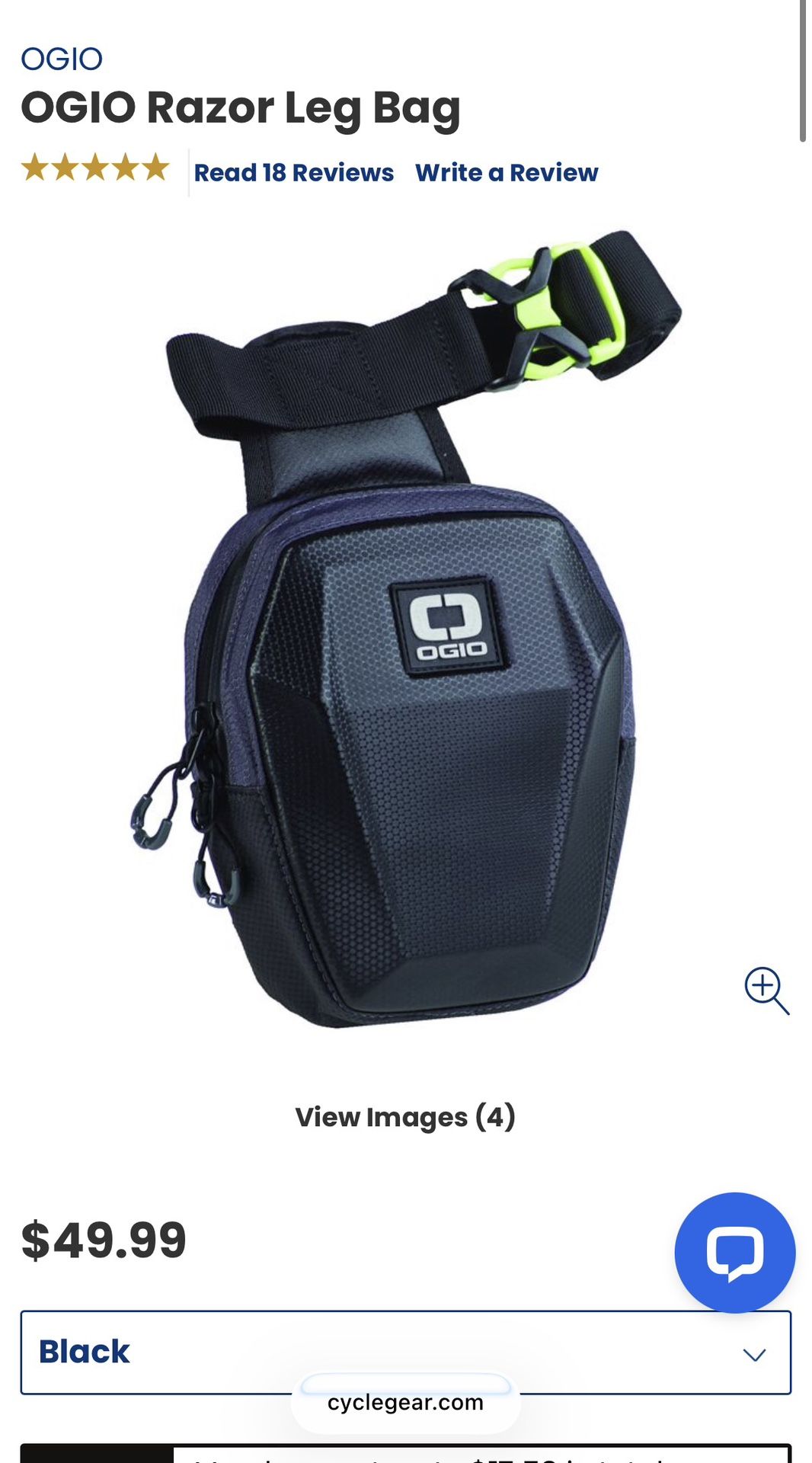 Ogio Thigh Bag Motorcycle Bag Small Hardshell