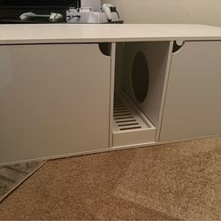 Double litter box enclosure
