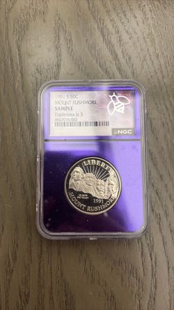 1991 s 50c coin slab