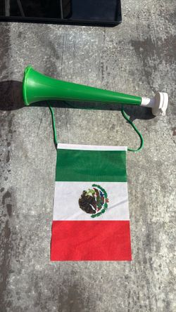 Mexico horn and flag