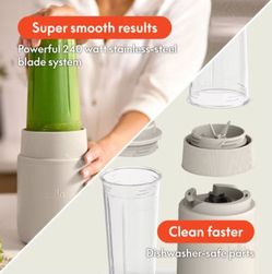 Bella Portable Rocket Blender, 6 Piece Pink Blossom