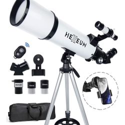 Telescope for children and adults – Portable refractory telescope for astronomy with 70 mm aperture and 500 mm focal length, 