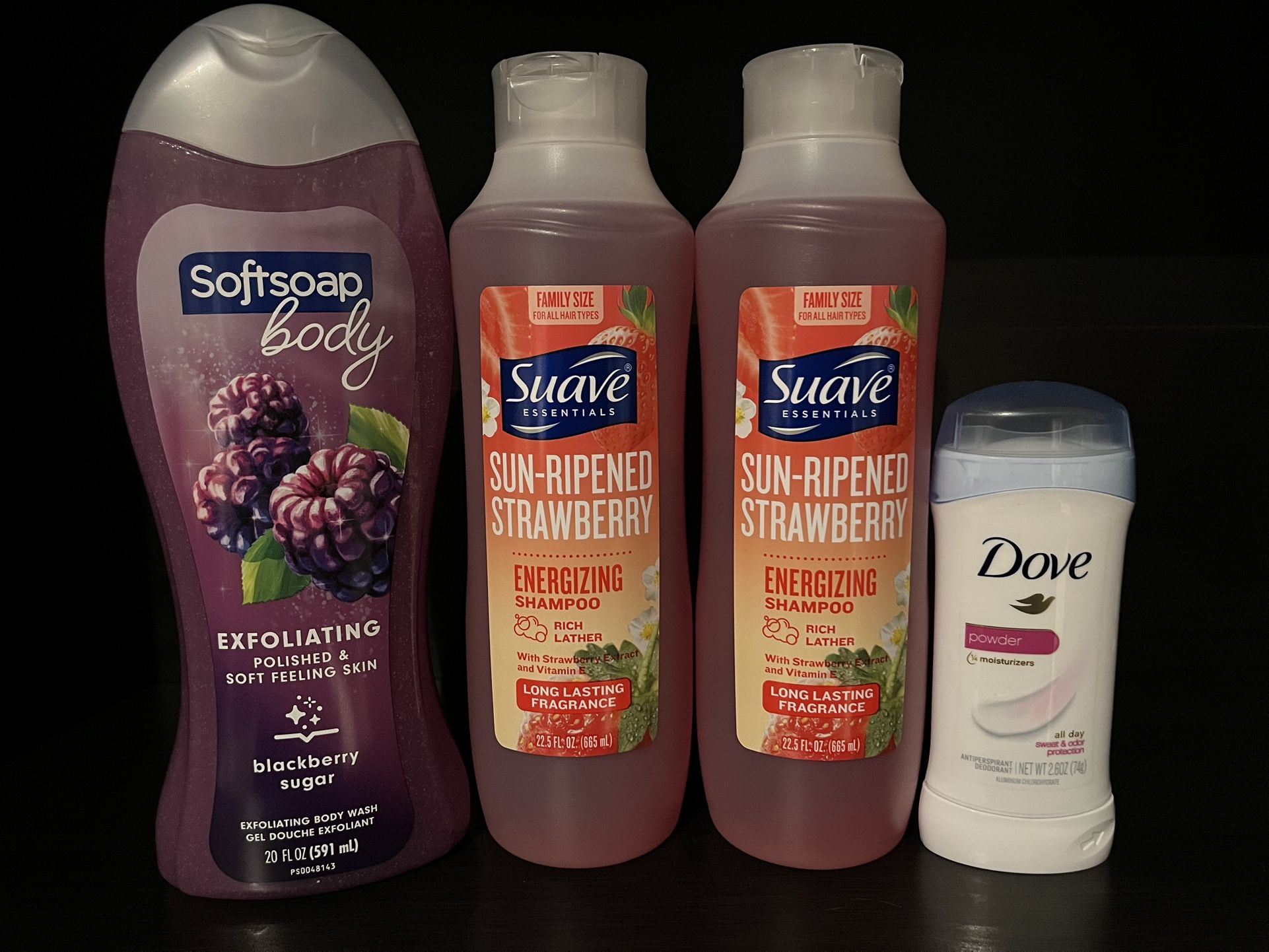 NOW $9.99 (PACK OF 4) BODY WASH / SHAMPOO AND DEODORANT