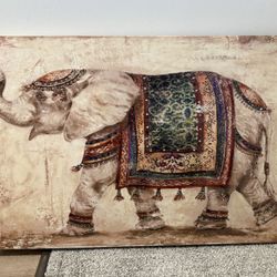 Elegant Elephant Canvas Wall Art