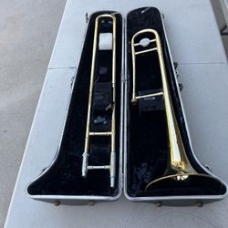 Vintage Bundy Trombone With Case 
