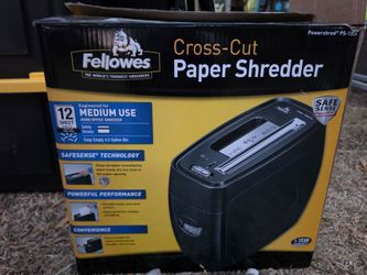 Fellowes Powershred PS-12Cs 12-Sheet Cross-Cut Paper Shredder