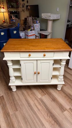 Vintage style kitchen island