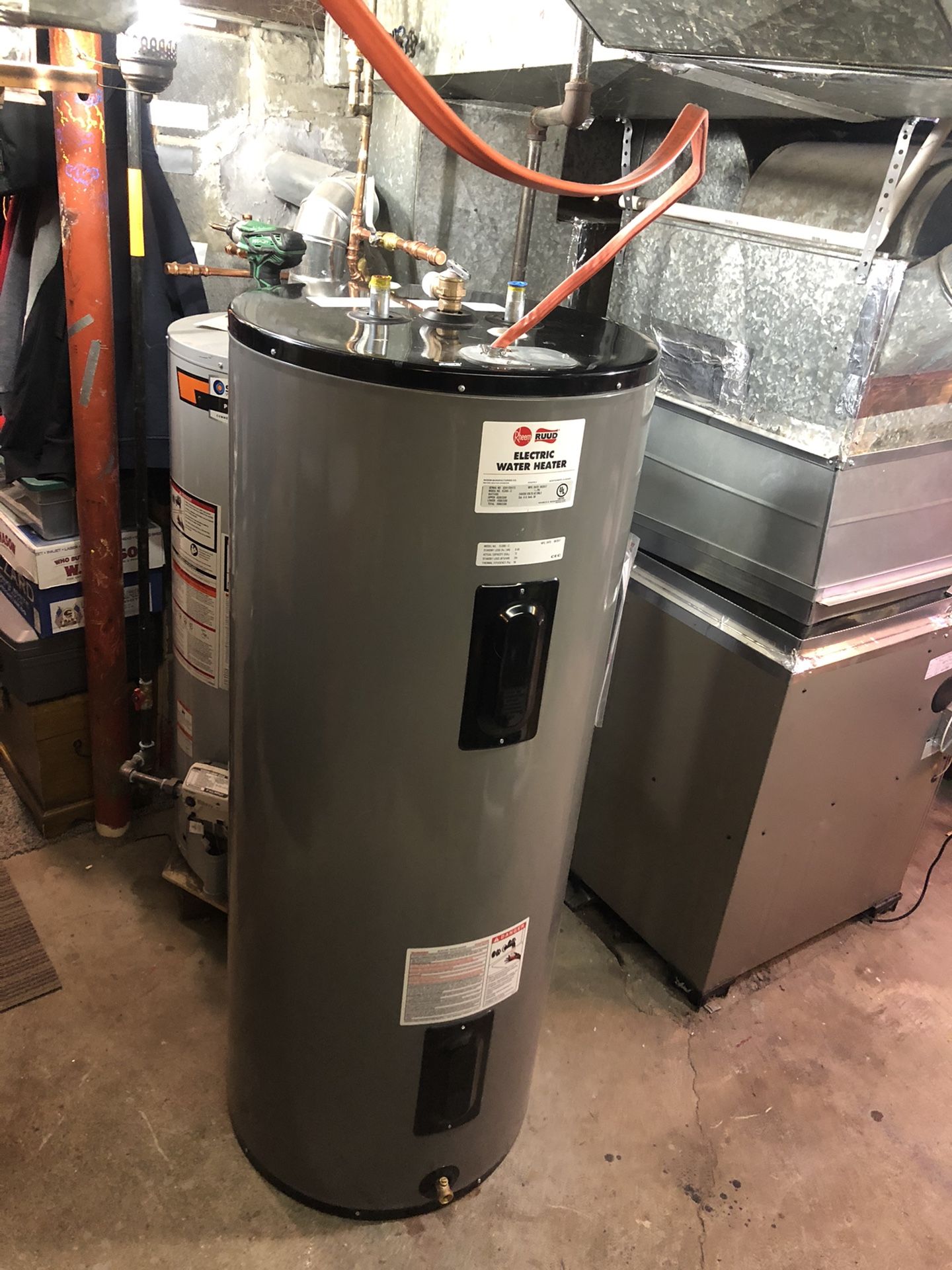 Rheem electric water heater (80gal)