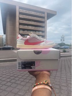 Brand New Air Jordan Travis Scott “Tropical Pink” PS1 Size 3y