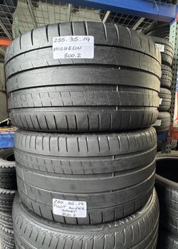 ✅ 2 Matching Used Tires 285/35ZR19 MICHELIN PILOT SUPER SPORT 285/35R19 HIGH PERFORMANCE 285 35 19