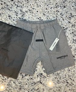 Fear Of God grey essential shorts