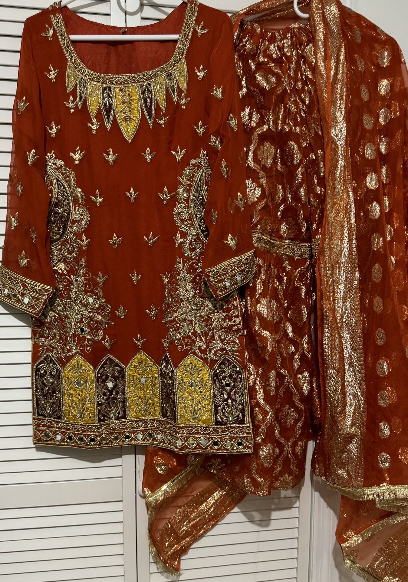 Chiffon Formal Gharara Dress