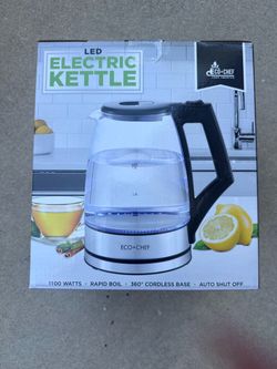 Eco+Chef LED Glass Electric Kettle – Brand New