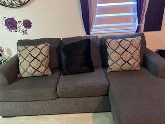 Left/Right Side Sectional- Signature Design by Ashley Gardiner Pewter Sofa Chaise