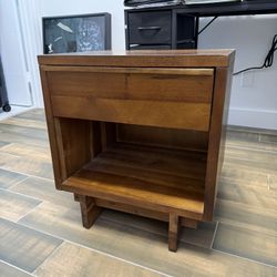 Wood Nightstand 