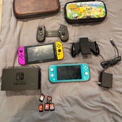Nintendo Switch & Nintendo LITE w/ Games And Controllers