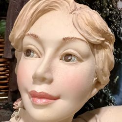 Fairy Maiden On A Swing Statue