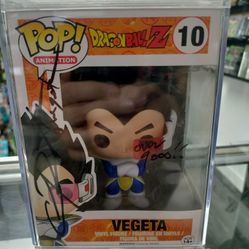 Vegeta Funko Pop Autographed 