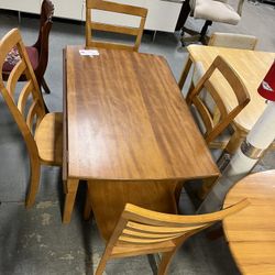 Drop Leaf Dining Table and Chairs (in Store)