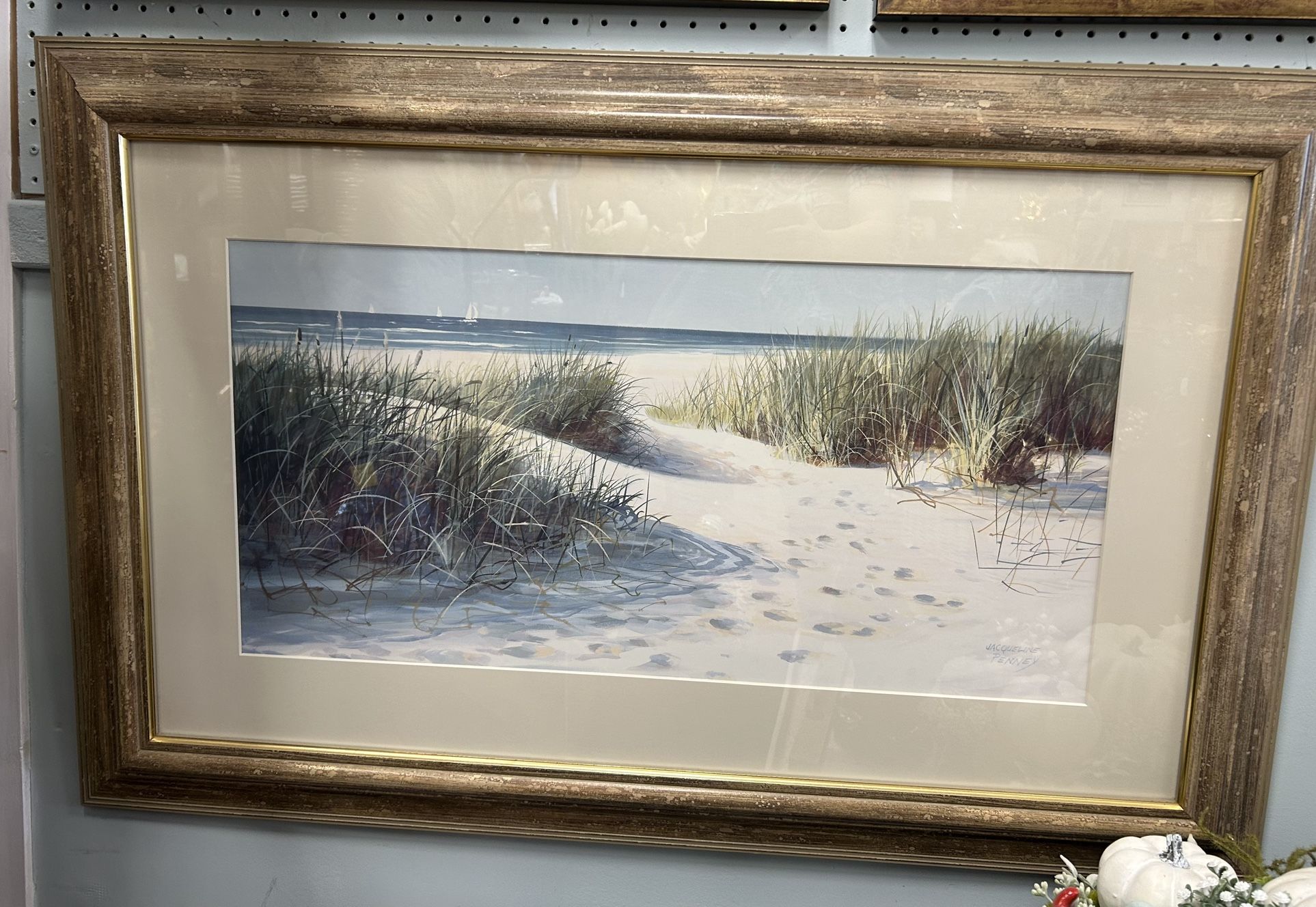 Seaside Beach print by Jacqueline Penney 28x43
