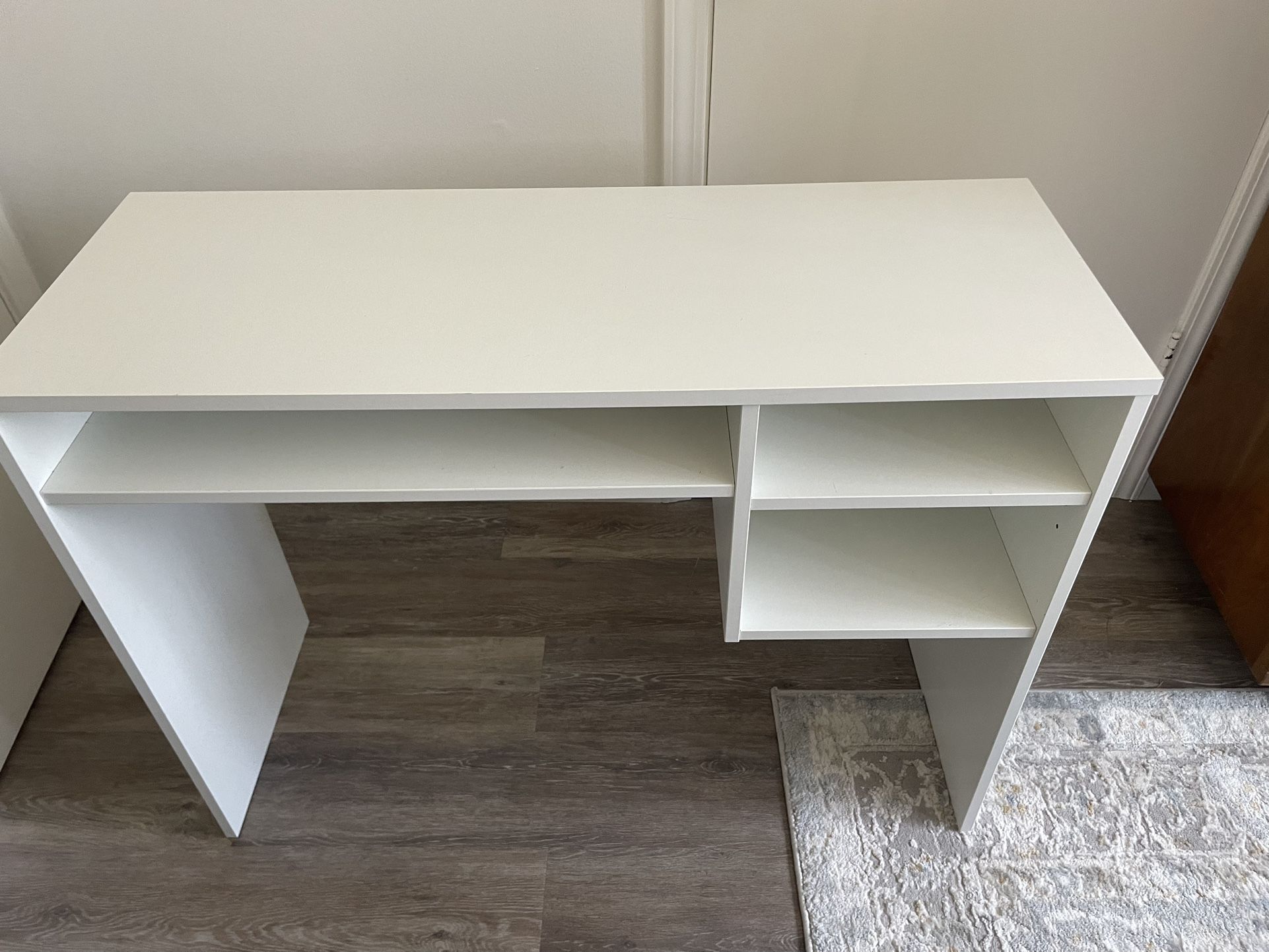 White Compact Desk
