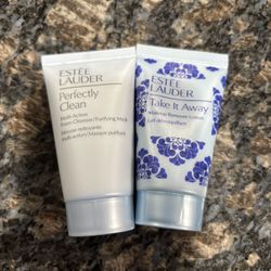 NEW ESTEE LAUDER PERFECTLY CLEAN MULTI ACTION FOAM CLEANSER & TAKE IT AWAY MAKEUP REMOVER LOTION $5 For Both!