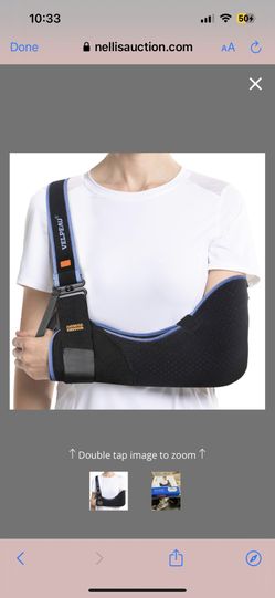 VELPEAU Arm Sling Shoulder Immobilizer For Women And Men, Fit Left Or Right Arm - Rotator Cuff Support Brace -Medical Sling For Shoulder, Clavicle, El